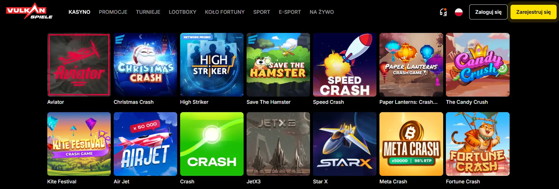 Vulkan-Spiele-sala-gry